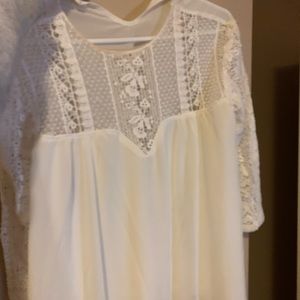 White lace blouse